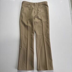 Wrangler Pants Tan 82TN Rancher Cowboy Western USA Vintage Men's Size 35x32